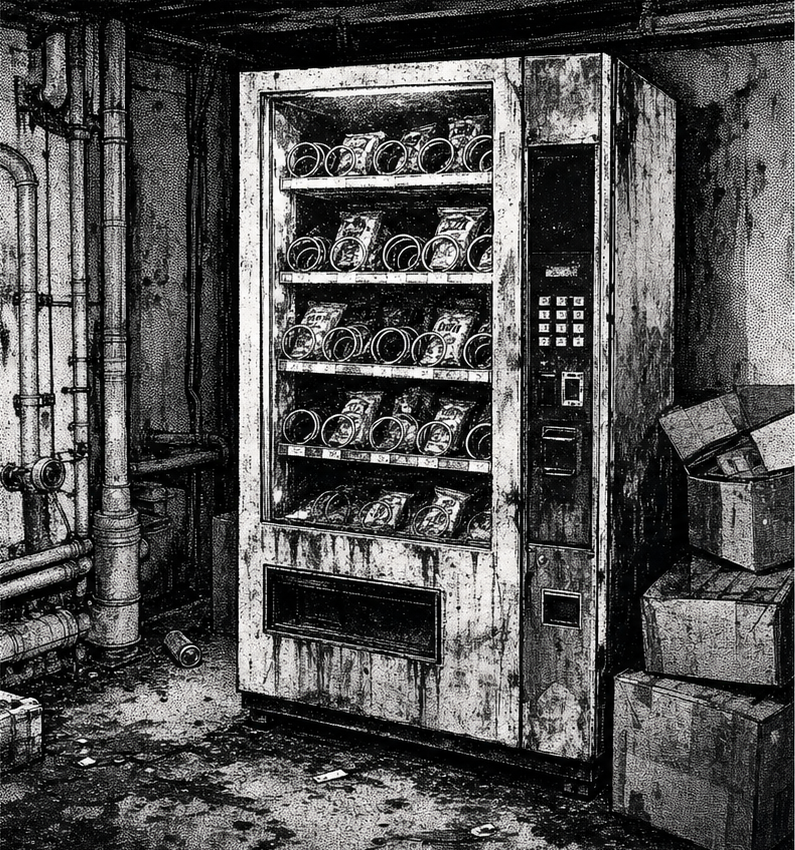 Basement vending machine